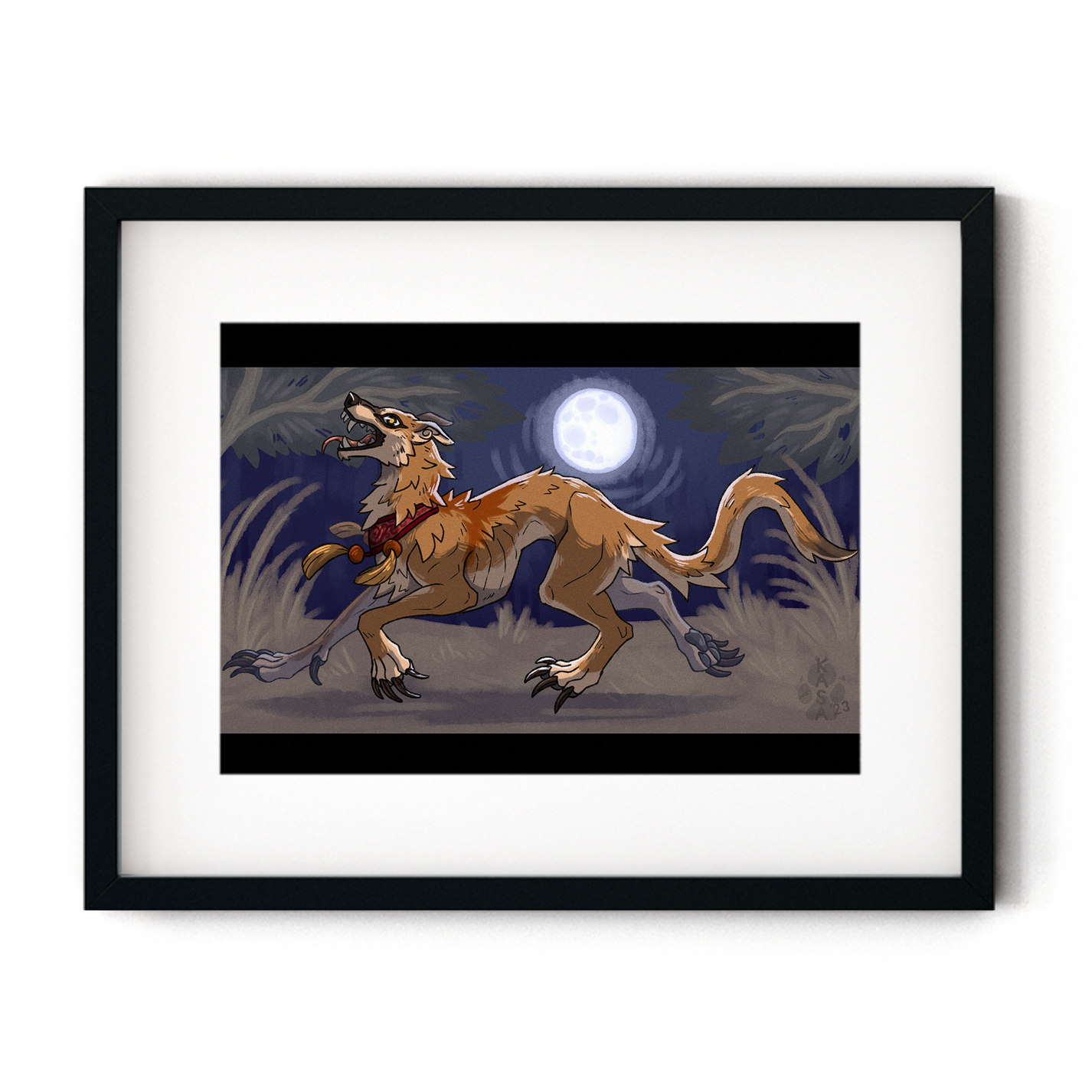 Digital Art Kasa the Dog [Print for Maui] Ki'ikau Printers